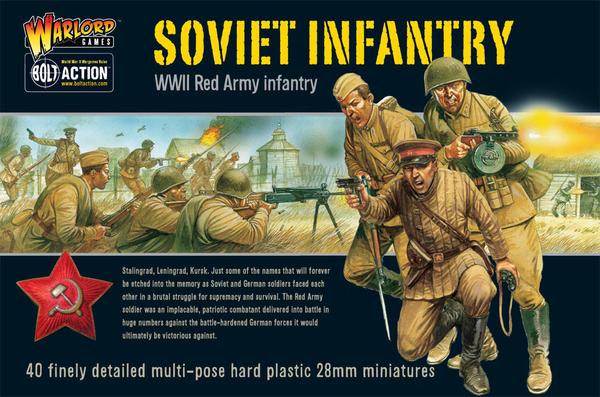 Russian Soviet Infantry Boxed Set 28mm Wwii Warlord Games Frontline Games